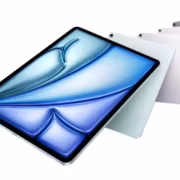 Планшет iPad и ноутбук Mac трех цветов
