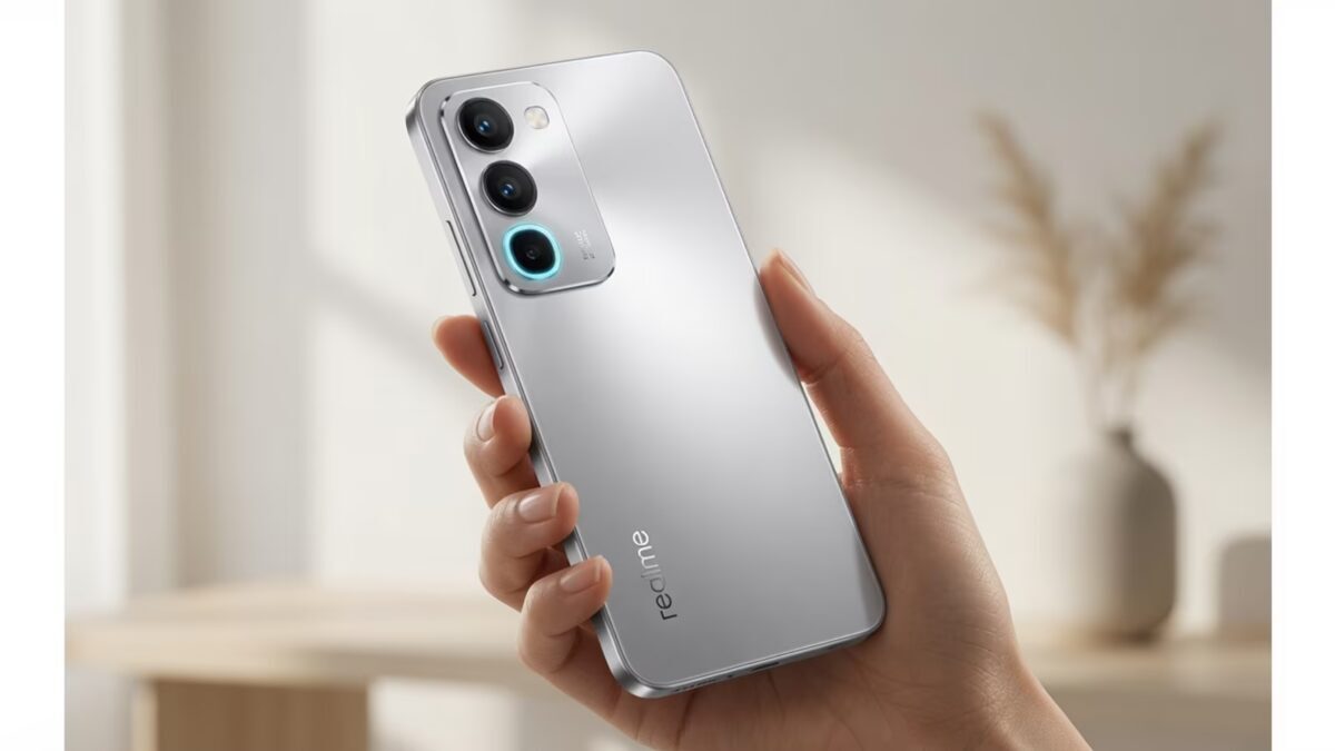 Смартфон Realme P4R 5G серый задняя крышка камера