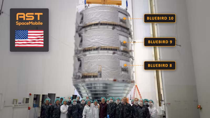AST SpaceMobile запустит спутники BlueBird 8, 9 и 10 в июне