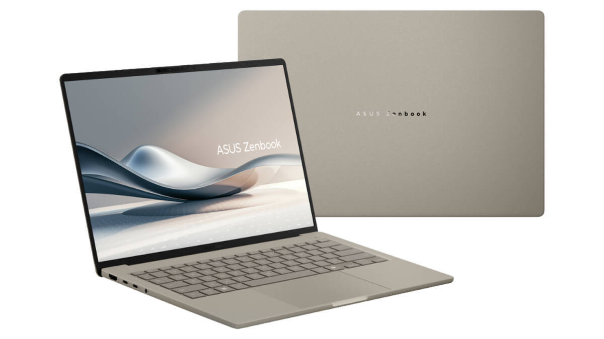ноутбук ASUS Zenbook серебристый корпус экран клавиатура