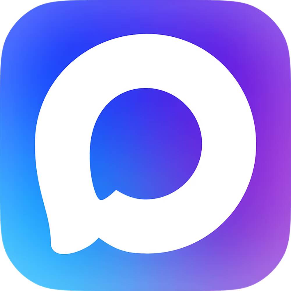 Логотип на синем градиентном фоне для WhatsApp