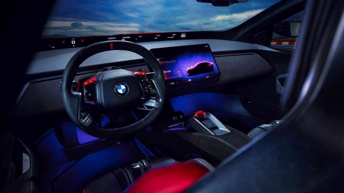 Интерьер электрокара BMW M Concept Neue Klasse