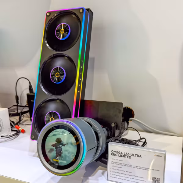 Колонки с RGB подсветкой и дисплеем Cyprys Omega L36 Ultra