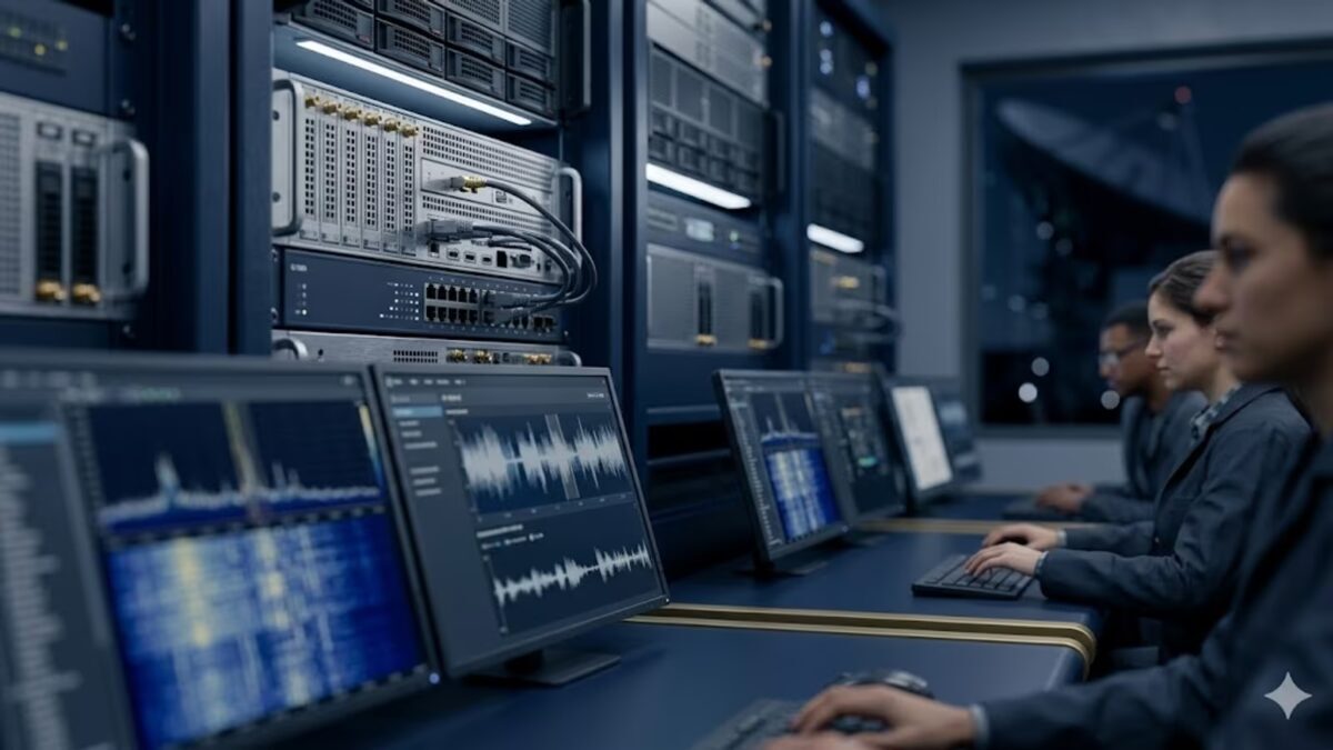 люди работают за компьютерами в серверной с оборудованием UCLA завершила 10-летний поиск техномаркеров