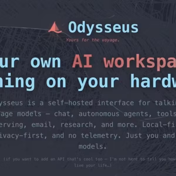 экран интерфейса Odysseus с описанием функций ИИ