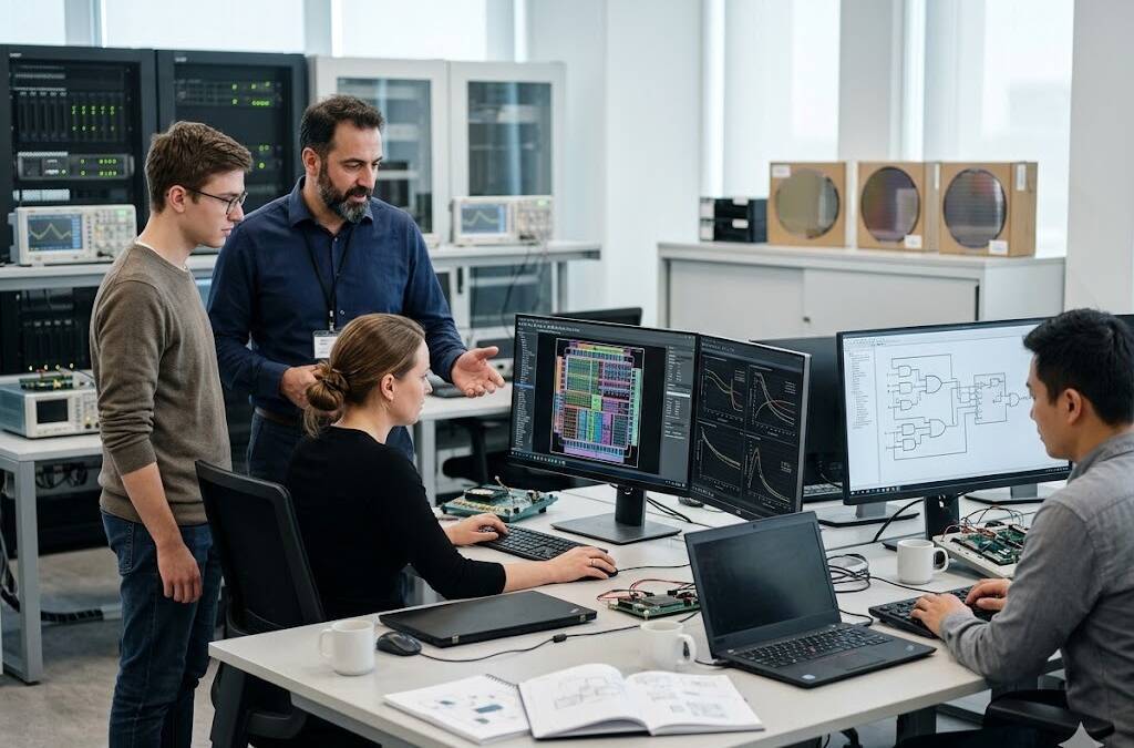 люди работающие с компьютерами в лаборатории OpenAI Anthropic