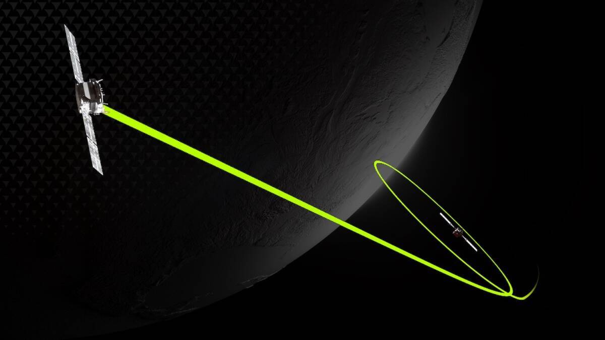 Ракета и спутник Puma Rocket Lab в космосе