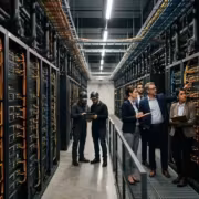 люди в серверной комнате на фоне серверов OpenAI IPO 2027