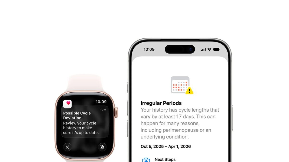 Apple Watch Series 9 и iPhone с приложением Health