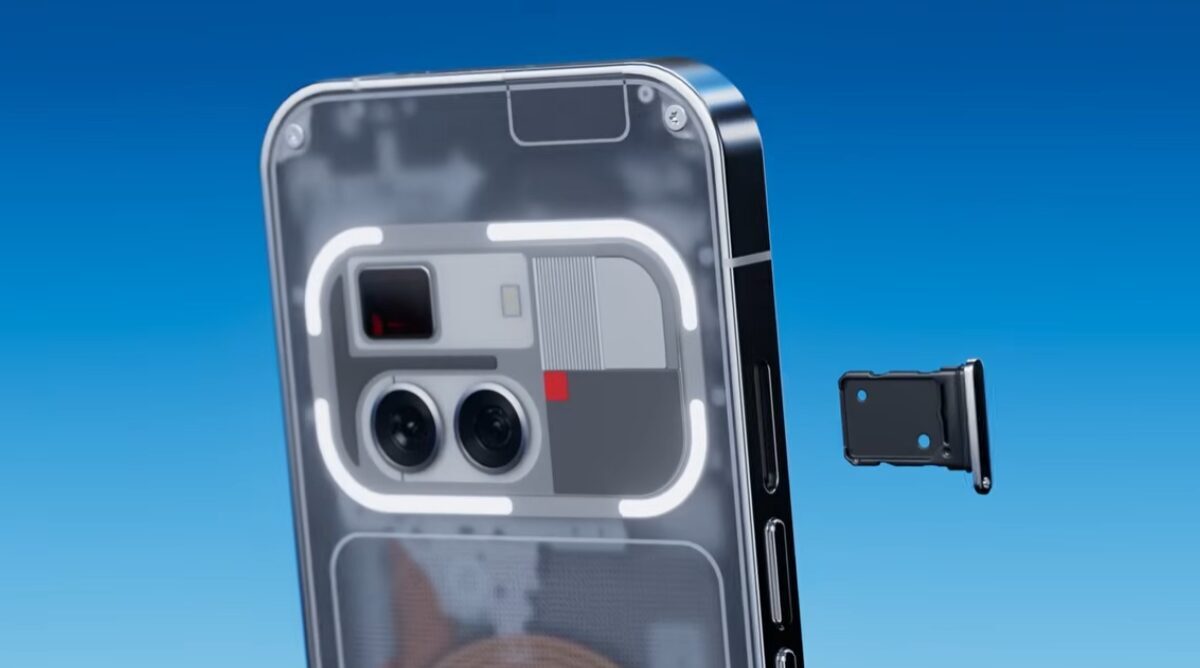 Дизайн смартфона Nothing Dream Phone с прозрачным корпусом и двойной камерой