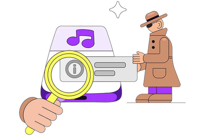 Илон Маск с микроскопом у компьютера Deezer