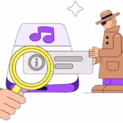Илон Маск с микроскопом у компьютера Deezer