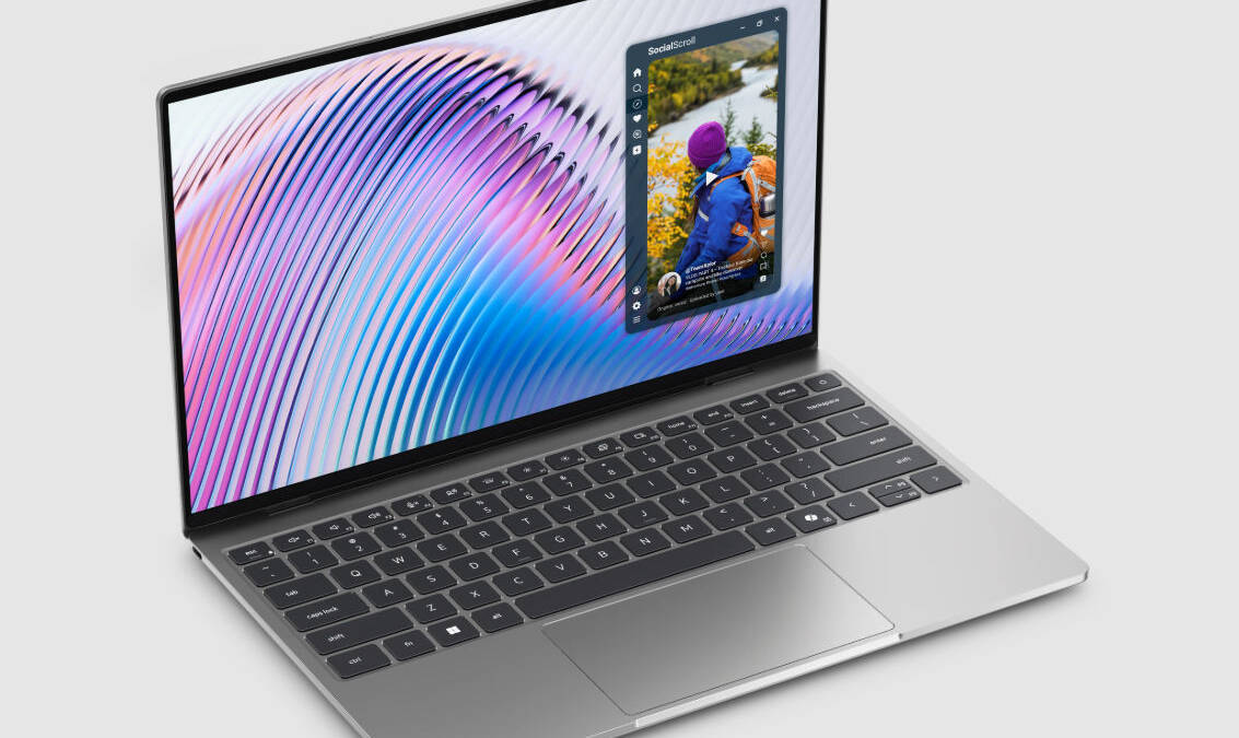 Ноутбук Dell XPS 13 с открытым экраном