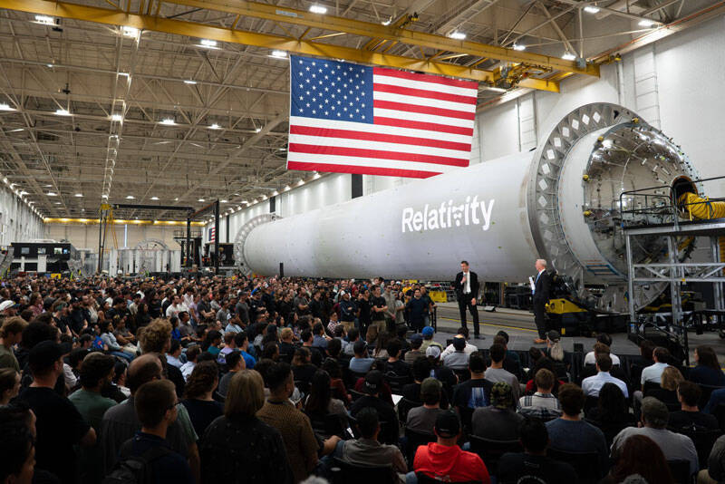 Толстый космический тунель Relativity Space на выставке