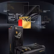 Мини-ПК Asus ROG NUC 20th Anniversary черный с золотым логотипом