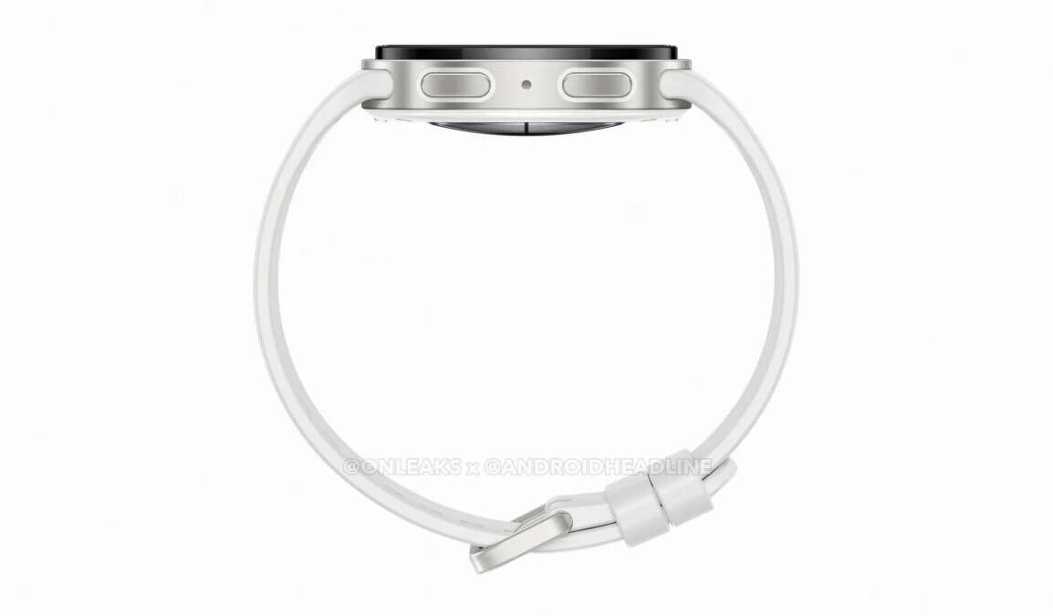 Браслет для Galaxy Watch 9 белый кожа