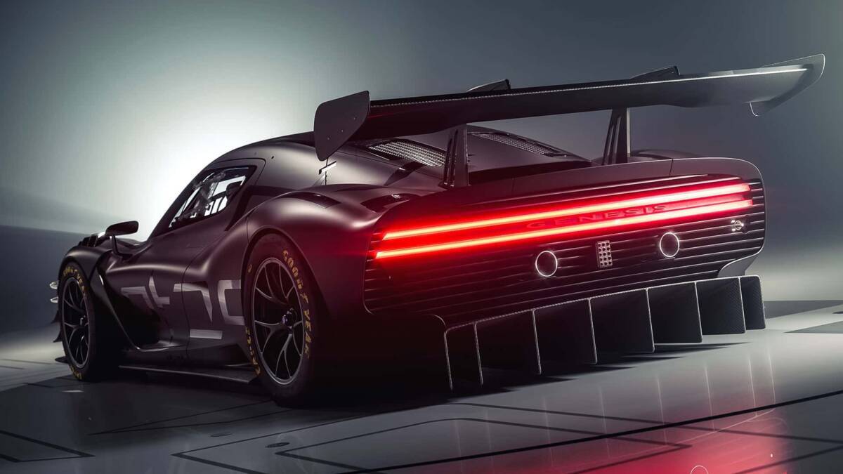 Гоночный концепт Genesis Magma GT3 задняя часть