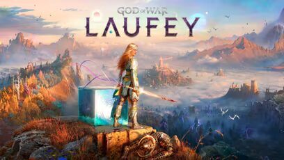 Гаргулья и персонаж из God of War Laufey на горе