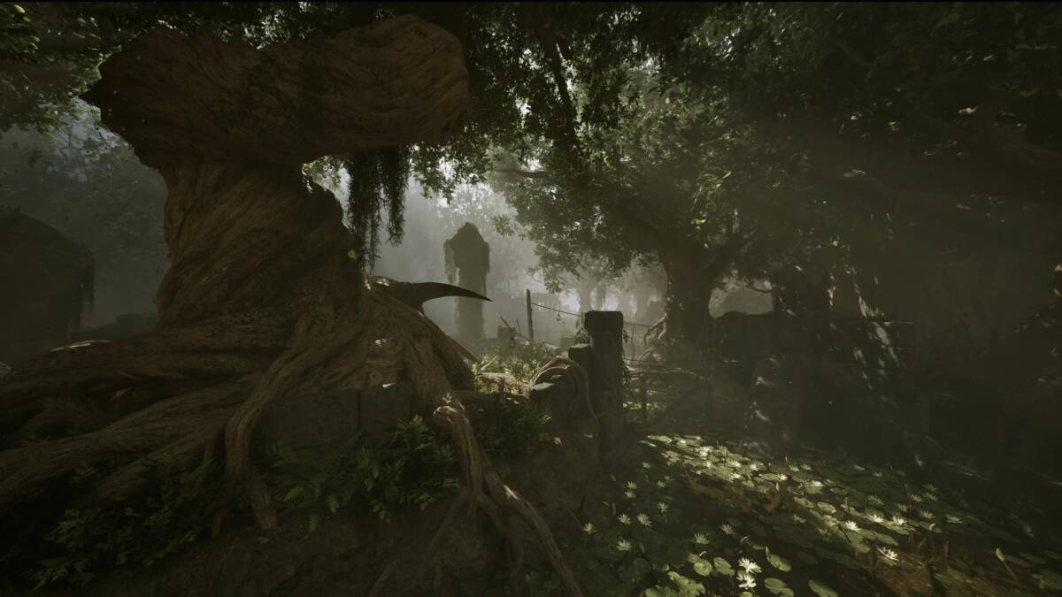 Древнее дерево и водоём в колонии Gothic Remake