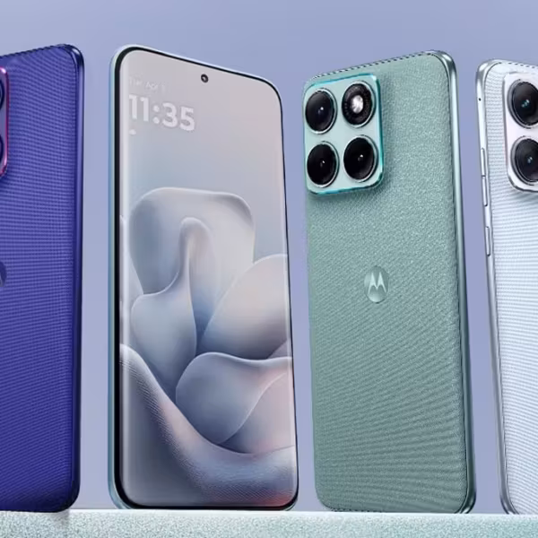 Модель Motorola Edge 70 Fusion в четырёх цветах трёхкамерные смартфоны
