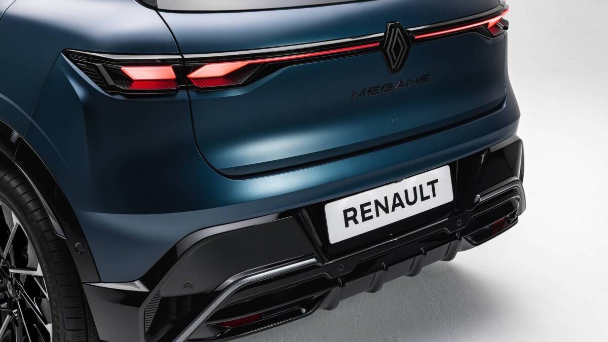 Задняя часть электромобиля Renault Megane E-Tech 2026