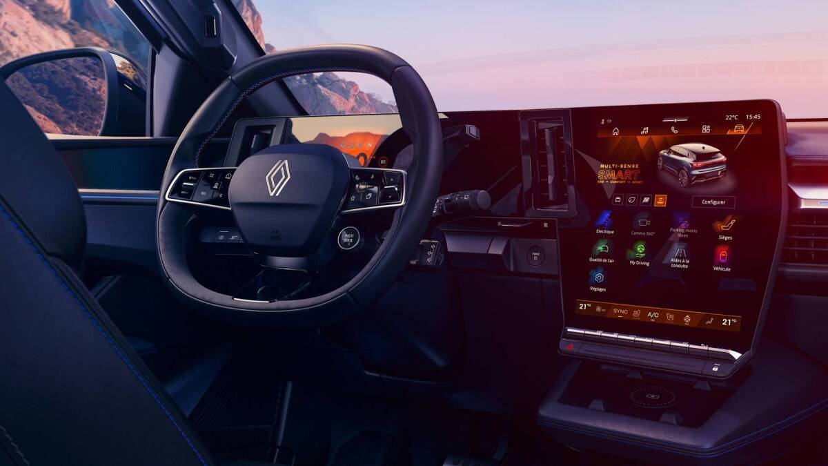 Интерьер электромобиля Renault Megane E-Tech 2026