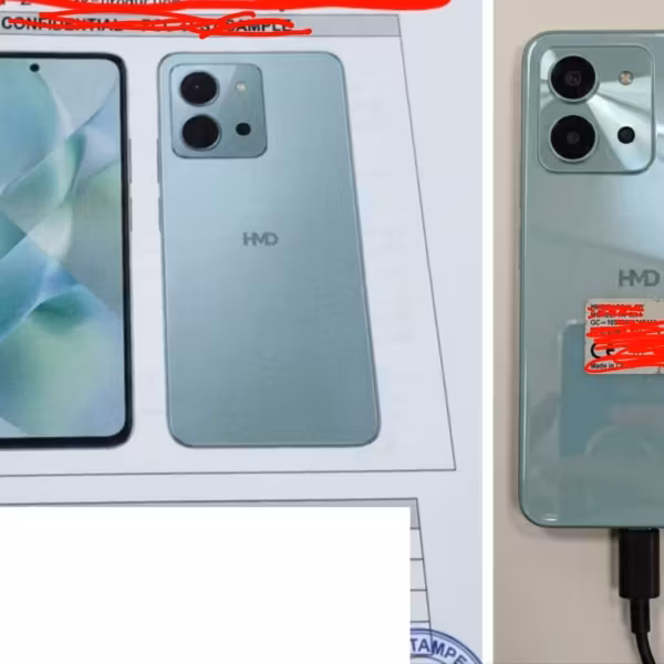 Модель HMD C2P с задней стороны и дисплеем
