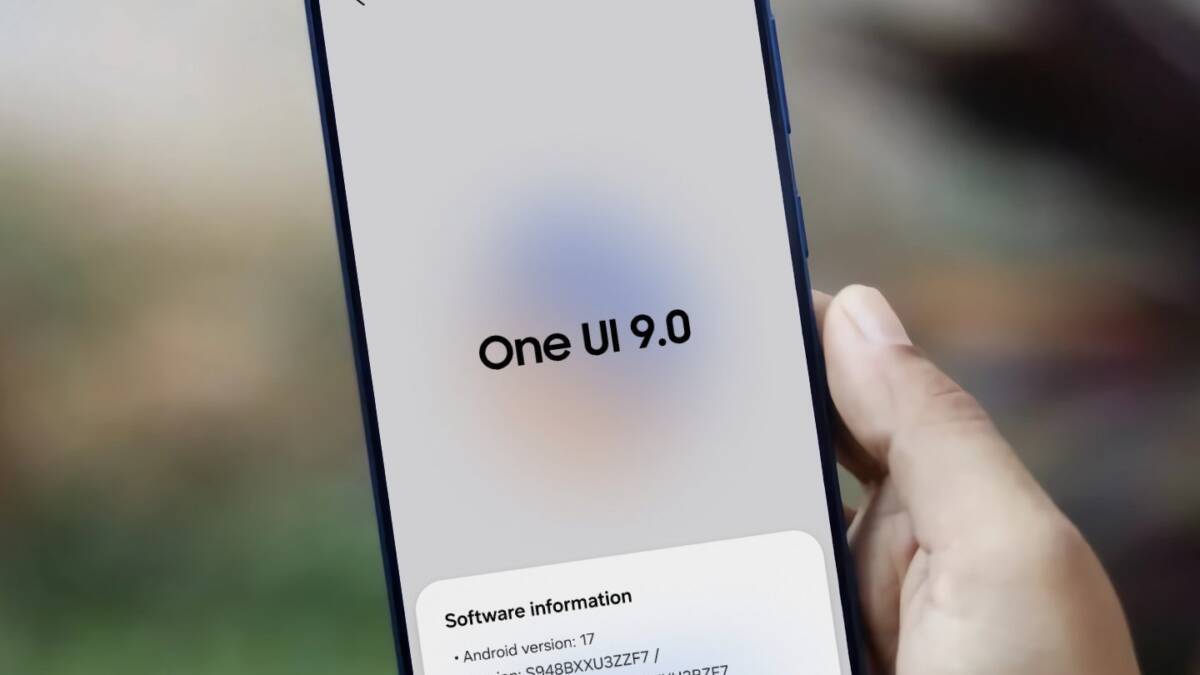 Экран Samsung Galaxy с версией One UI 9.0