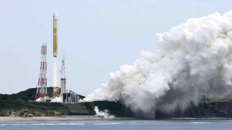 Ракета H3 запускается с космодрома японского ракетостроительного комплекса