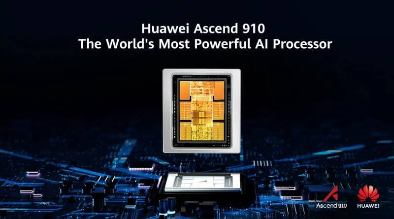Нанопроцессор Huawei Ascend 910 на чипе