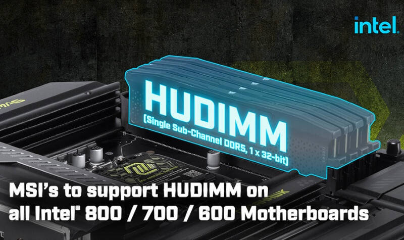 Поддержка HUDIMM на плате MSI для Intel первый план