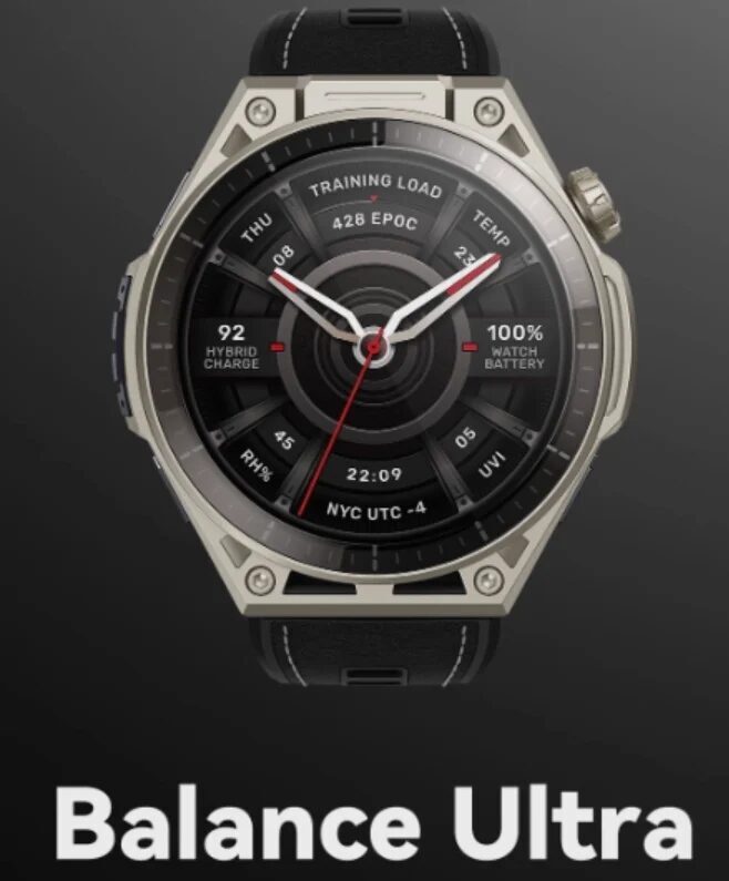 Цифровые умные часы Balance Ultra Amazfit крупный циферблат