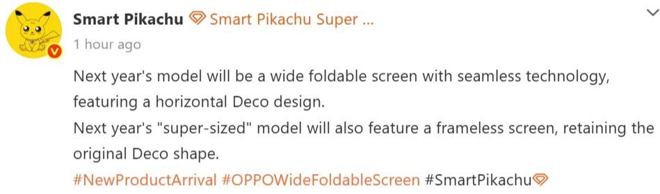 Складной смартфон Oppo Find N7 Wide в разложенном виде
