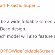 Складной смартфон Oppo Find N7 Wide в разложенном виде
