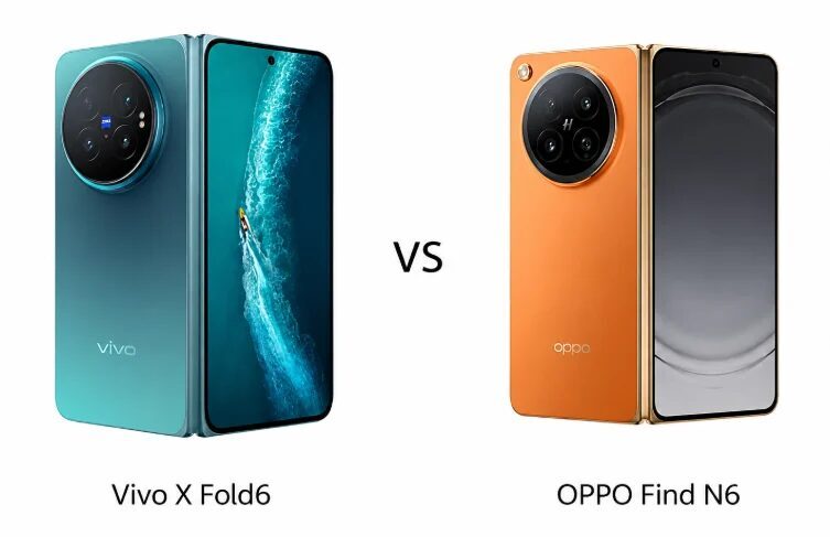 Складные смартфоны Vivo X Fold6 и OPPO Find N6 сравнили по цене