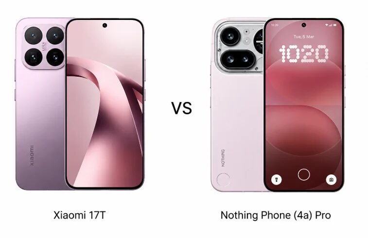 Сравнение смартфонов Xiaomi 17T и Nothing Phone 4a Pro