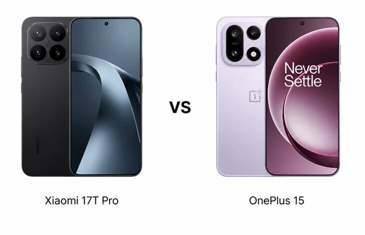 Сравнение Xiaomi 17T Pro и OnePlus 15 фитилы