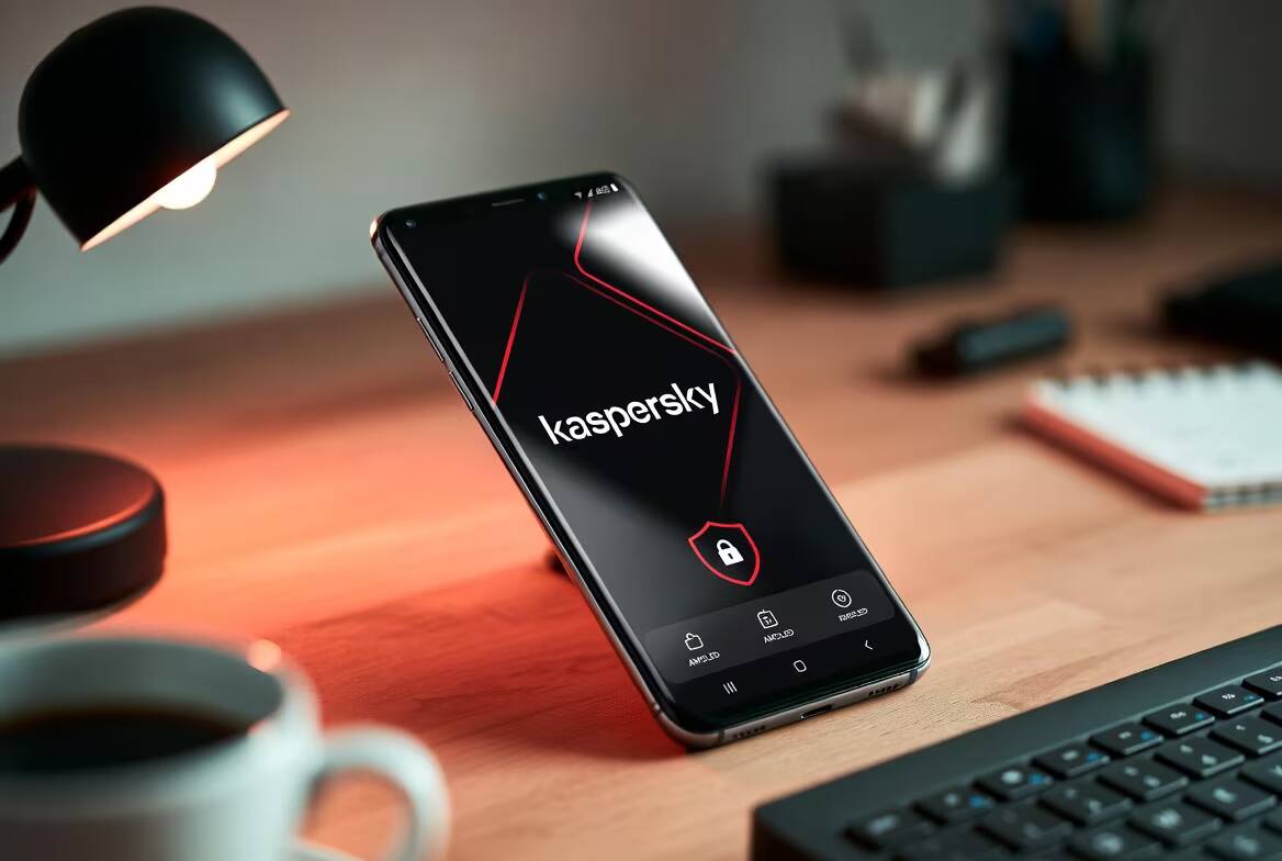 Главные новости недели: Макс удалили из AppStore, Kaspersky делает телефон, а Wildberries свой мессенджер 1 смартфон на фоне клавиатуры и лампы с логотипом Kaspersky прототип смартфона на собственной ОС