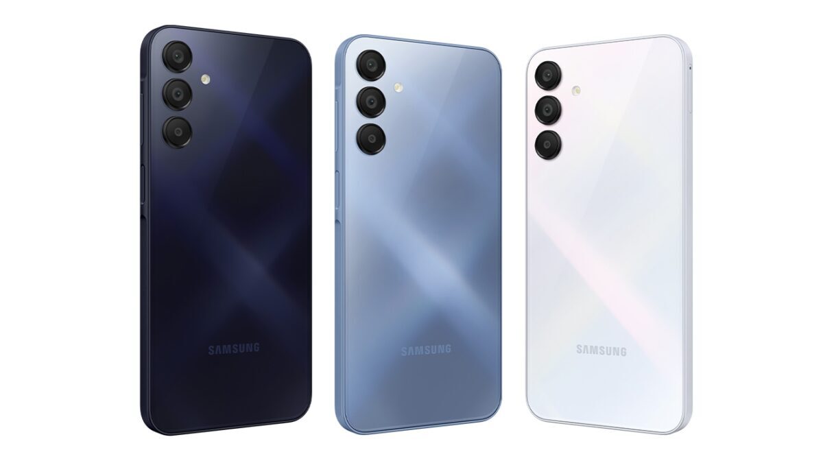 삼성 Galaxy A15 и F15 три цвет устройства задняя крышка