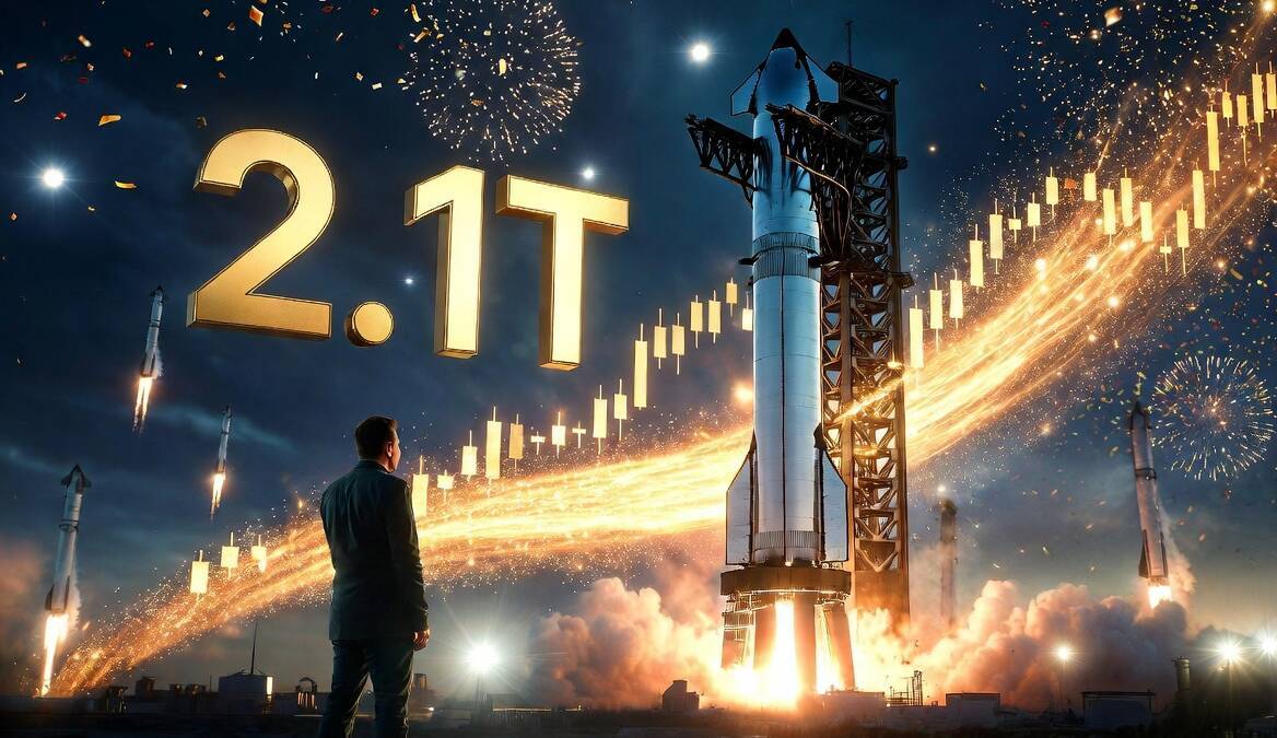Ракета SpaceX и цифра 2,1 трлн после IPO