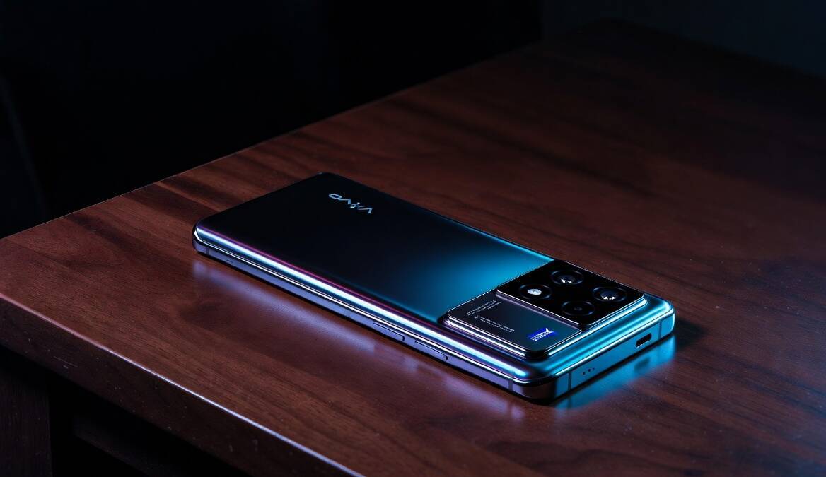Vivo X500 черный смартфон пррошитое освещение