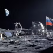 Луна ЦУП на луне российский флаг космическая стратегия 2036