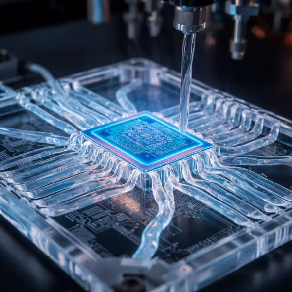 Процессор с водяным охлаждением KAIST микроканалы
