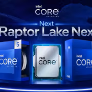 Процессор Intel Core 200 и коробки на сцене