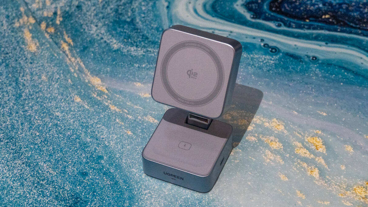 Ugreen MagFlow 2 в 1 беспроводная зарядка Qi2