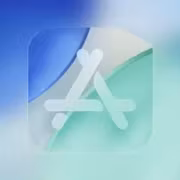 Иконка App Store с полупрозрачным фоном