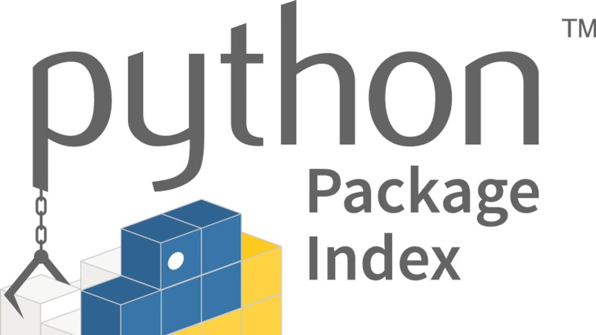 Логотип PyPI Package Index с графическими элементами