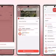 Интерфейс Telegram с функцией сообществ бета Android