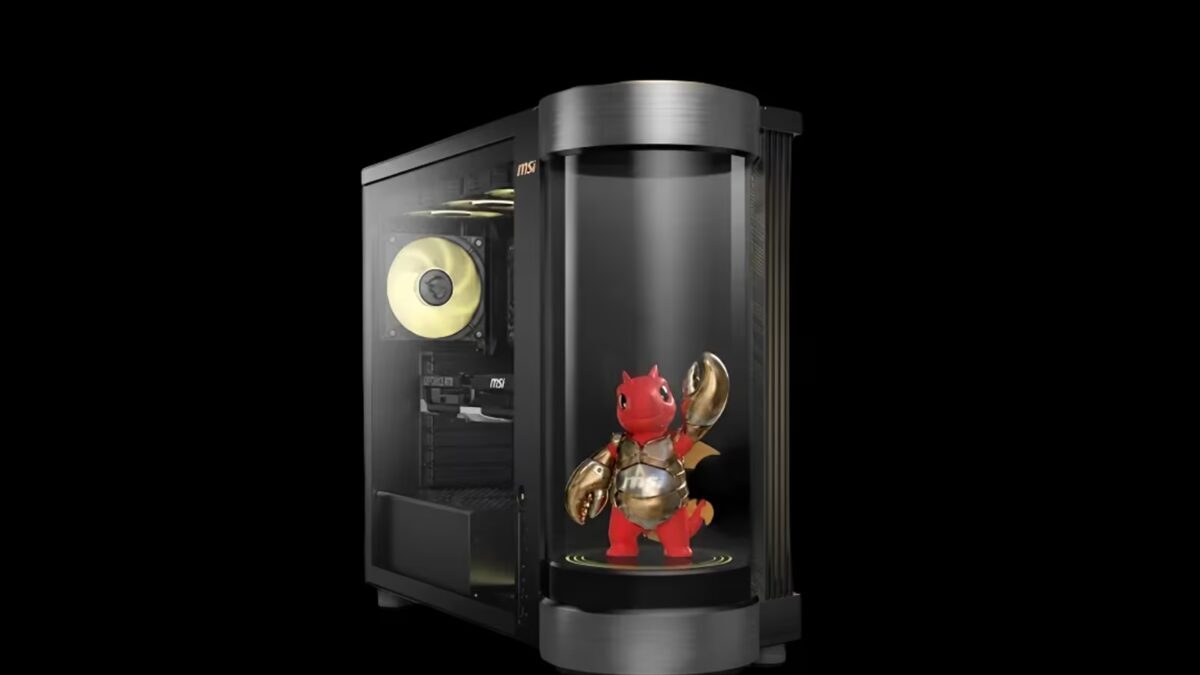 Игровой ПК MSI MEG Vision X2 AI+ с фигуркой дракона