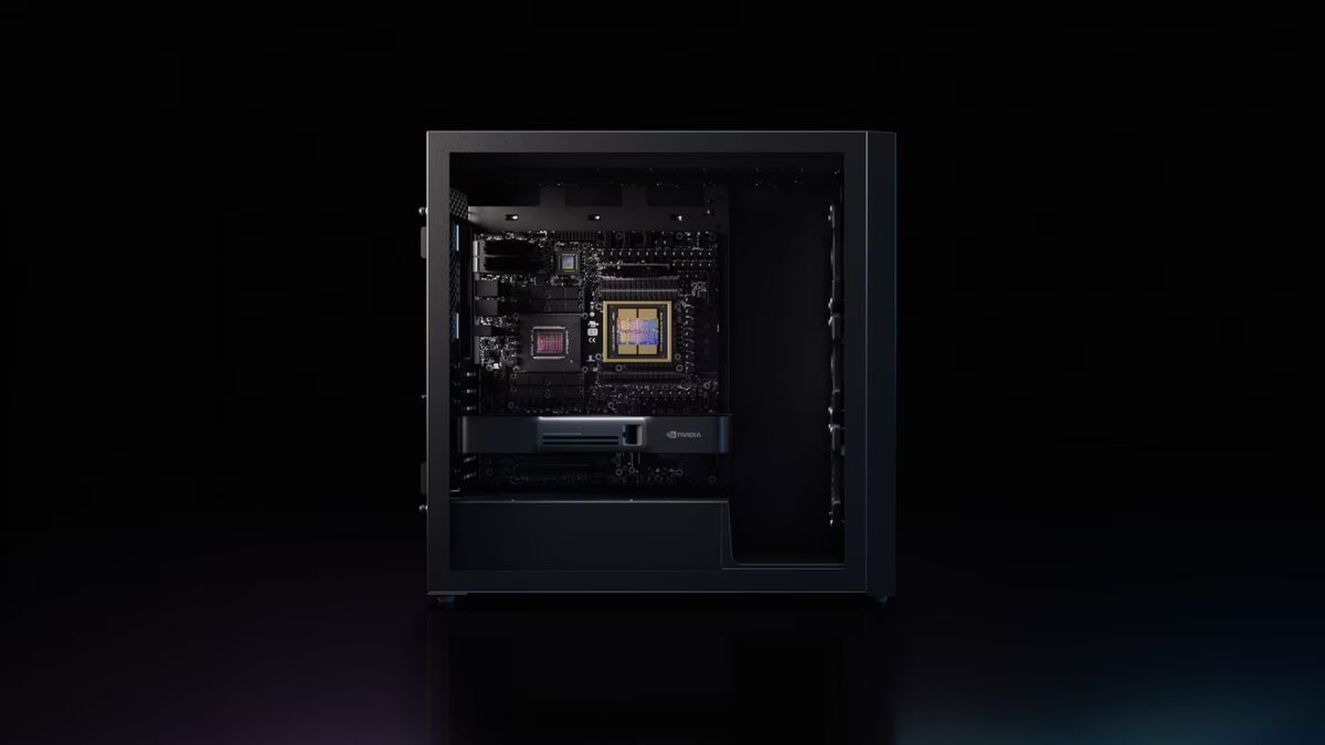 корпус Nvidia DGX Station черный внутренняя часть